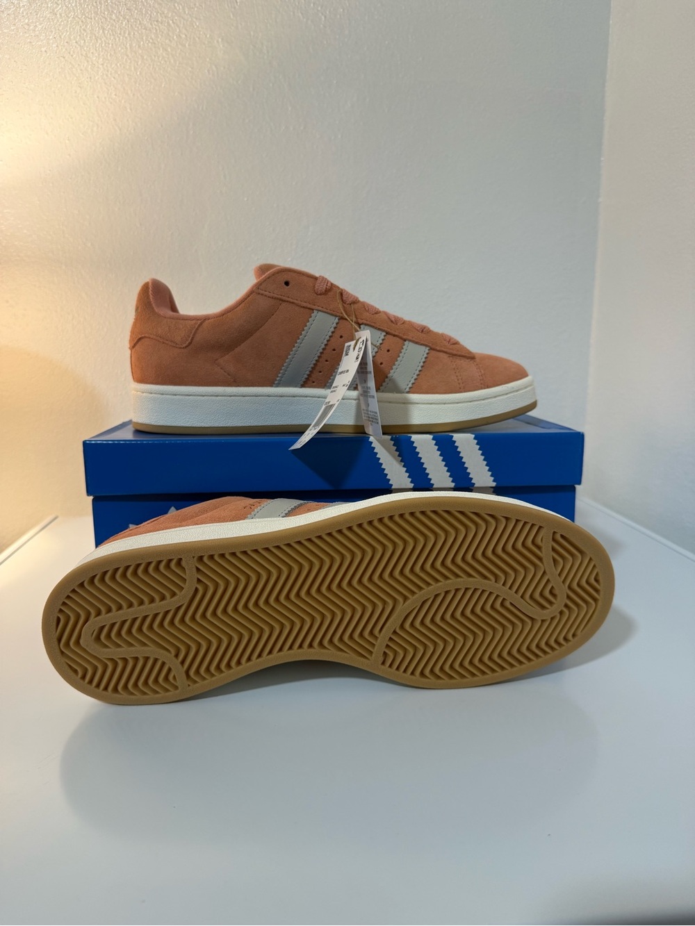 adidas Men Campus 00’s Wonder Clay/Grey Suede Sneakers Size 10 ID8286